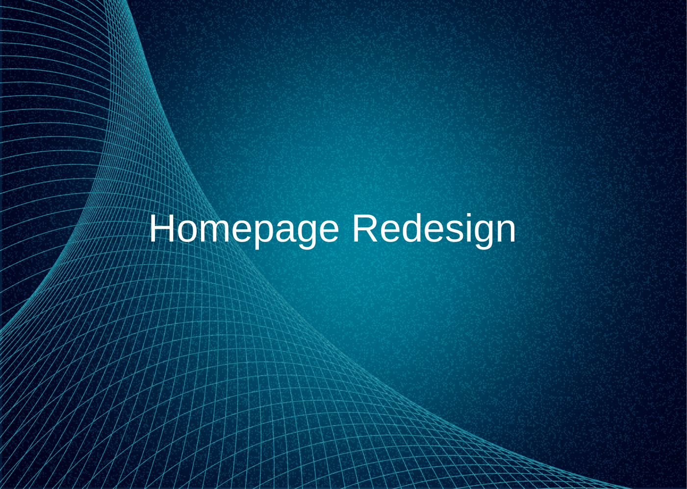 🔒 Homepage Redesign